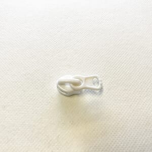 Glidelåsskyver Spiral 3 mm Plast Hvit