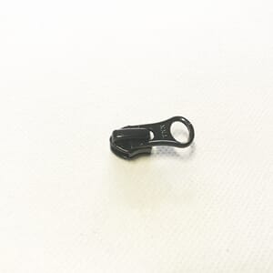 Glidelåsskyver Spiral 5 mm Kort Hempe Sort
