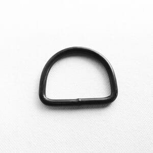 Spenne 55 mm D-Ring Metall Sort
