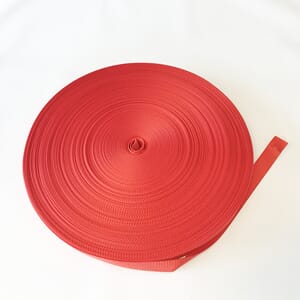 Polyesterbånd 25 mm Rød