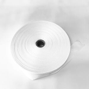 Polyesterbånd 50 mm Hvit