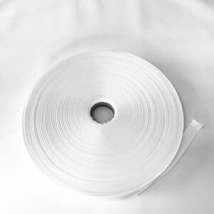 Polyesterbånd 25 mm Hvit